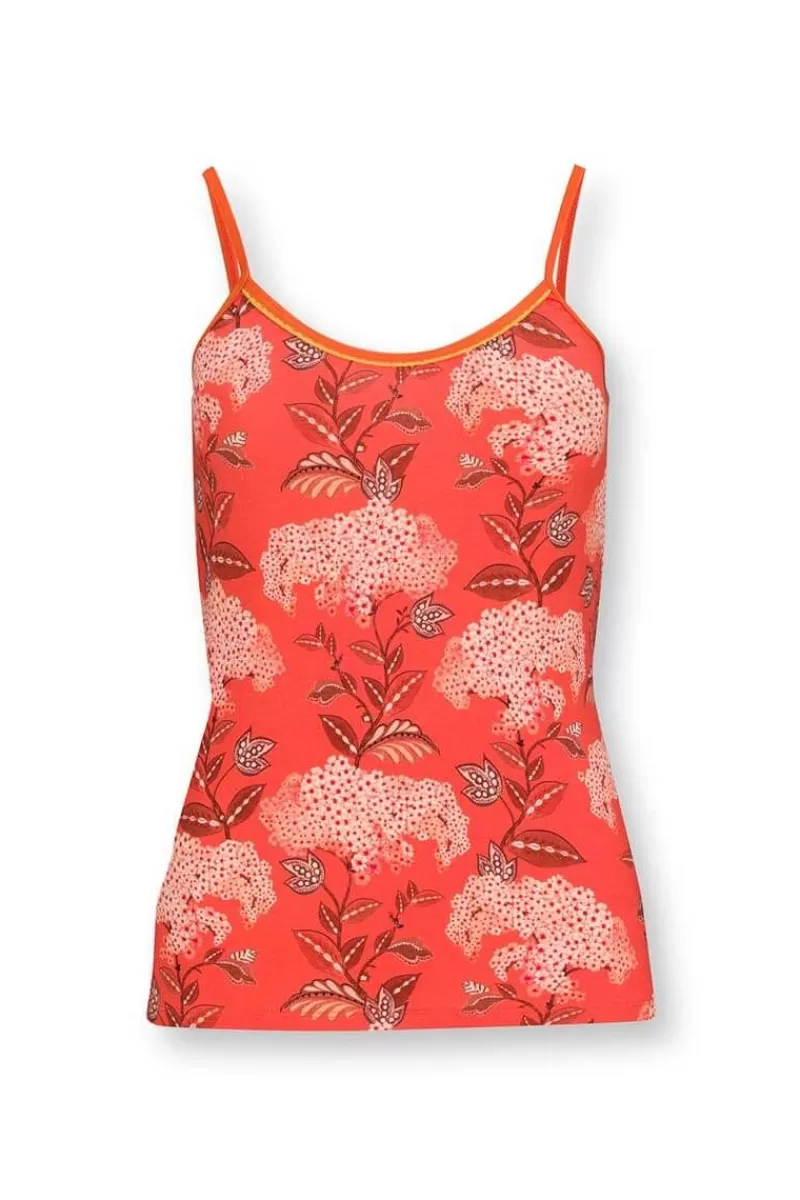 Fashion Pip Studio Armelloses Top Flora Firenze Koralle Rot