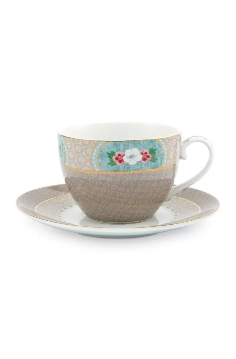 Best Pip Studio Blushing Birds Cappuccino Tasse & Untertasse Khaki