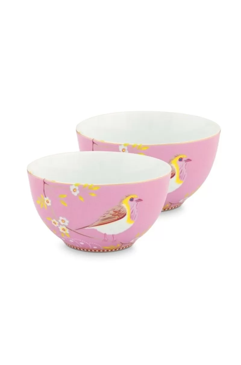 Shop Pip Studio Early Bird Set/2 Schalen 15 Cm Rosa