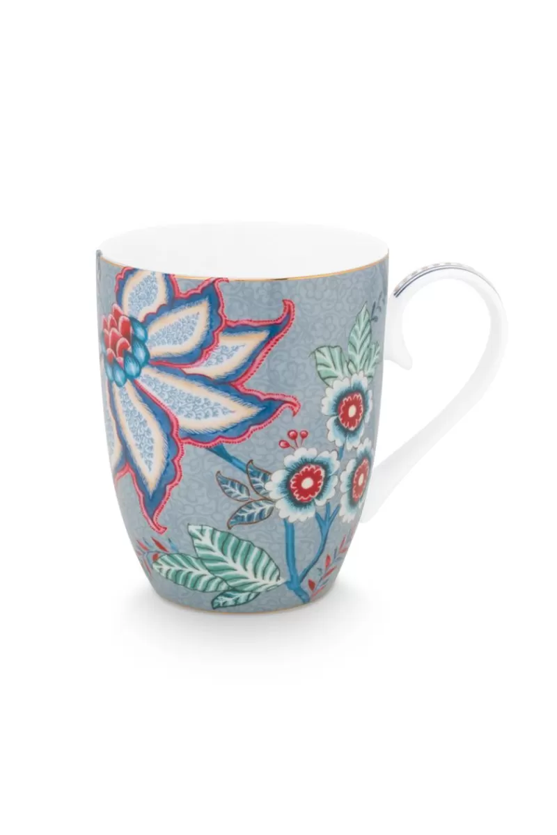 Flash Sale Pip Studio Flower Festival Tasse Gross Hell Blau