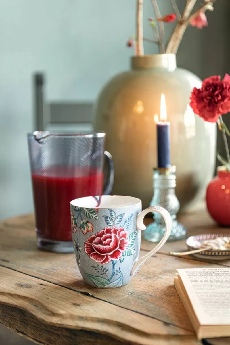 Flash Sale Pip Studio Flower Festival Tasse Gross Hell Blau