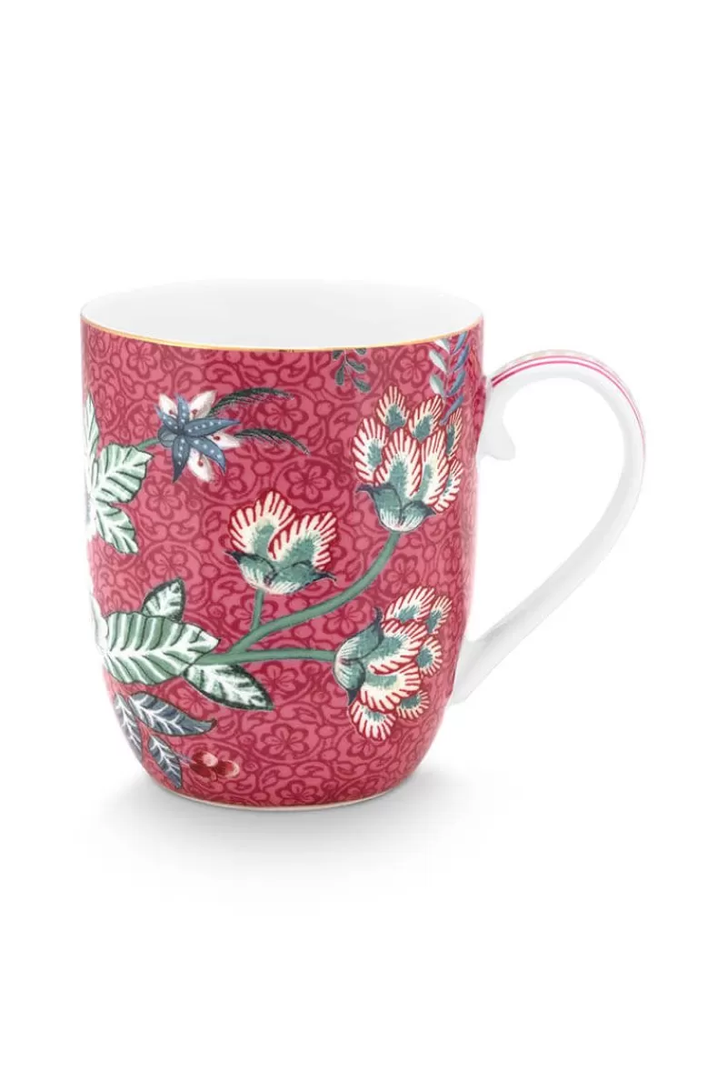 Flash Sale Pip Studio Flower Festival Tasse Klein Dunkel Rosa