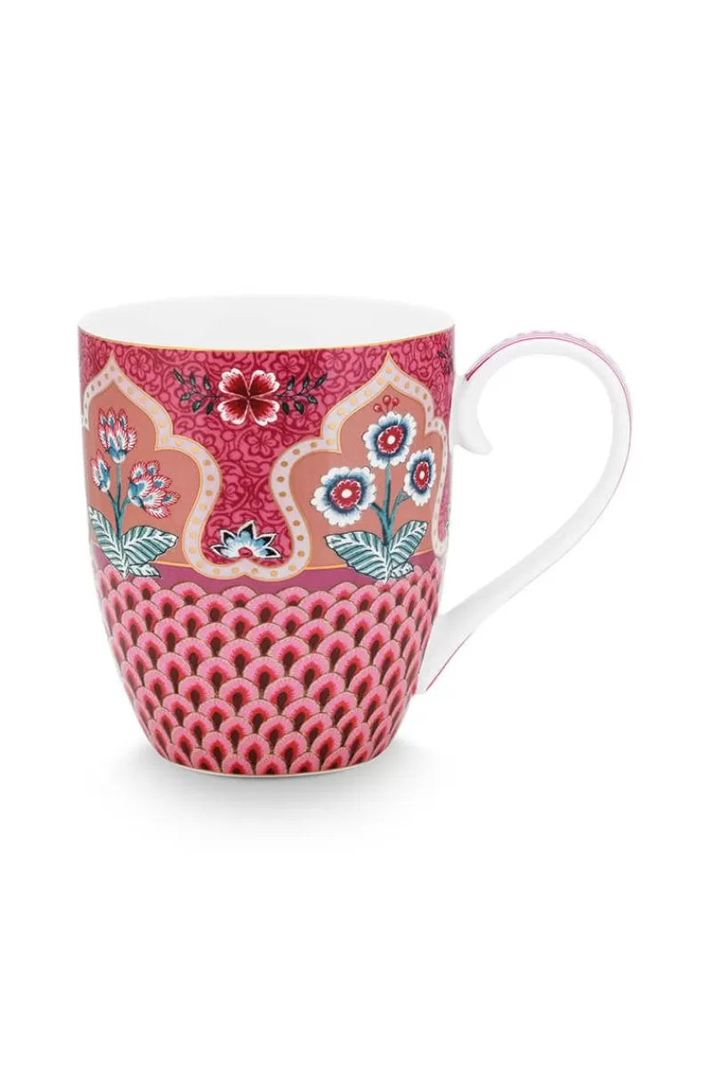 Flash Sale Pip Studio Flower Festival Tasse Xl Deco Dunkel Rosa