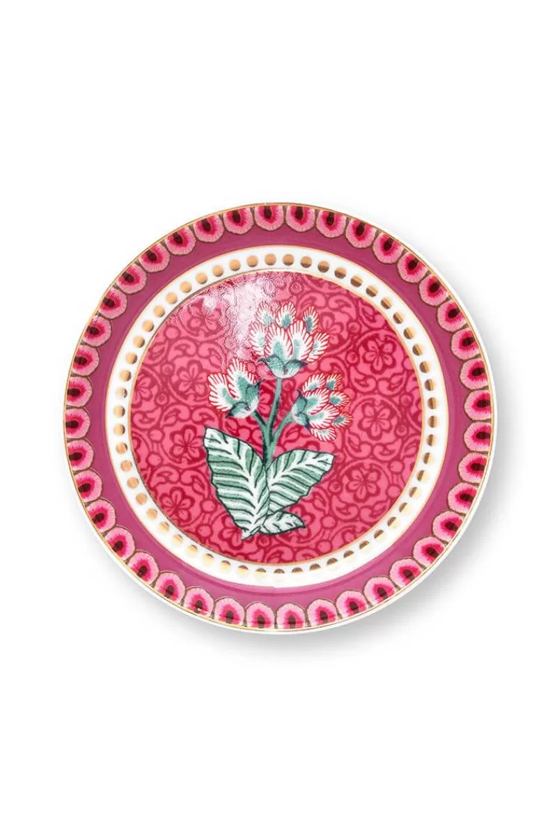 Clearance Pip Studio Flower Festival Teebeutelablage Dunkel Rosa