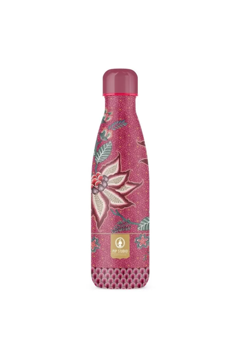 Outlet Pip Studio Flower Festival Thermosflasche Dunkel 500Ml Rosa