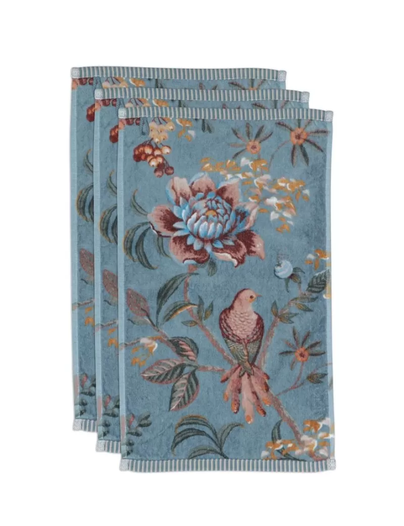 Cheap Pip Studio Gastehandtuch Set/3 Secret Garden 30X50Cm Blau