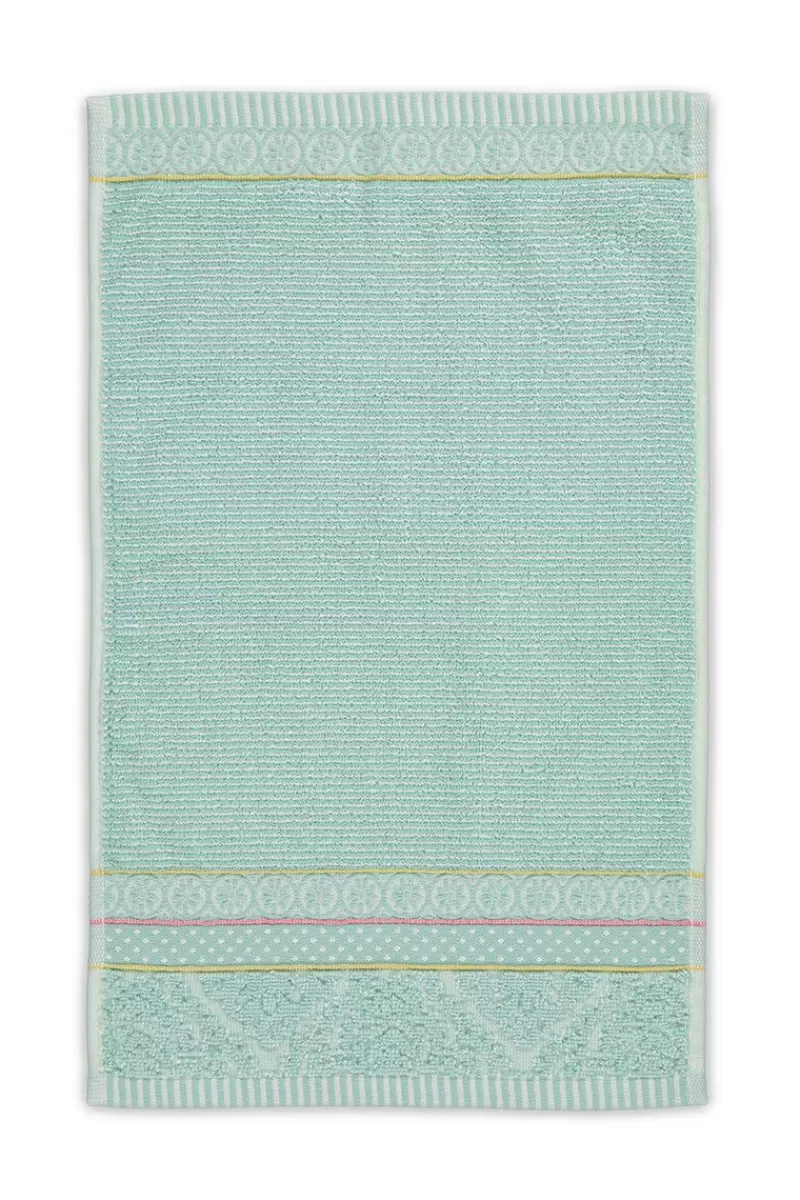 Hot Pip Studio Gastehandtuch Set/3 Soft Zellige 30X50 Cm Blau