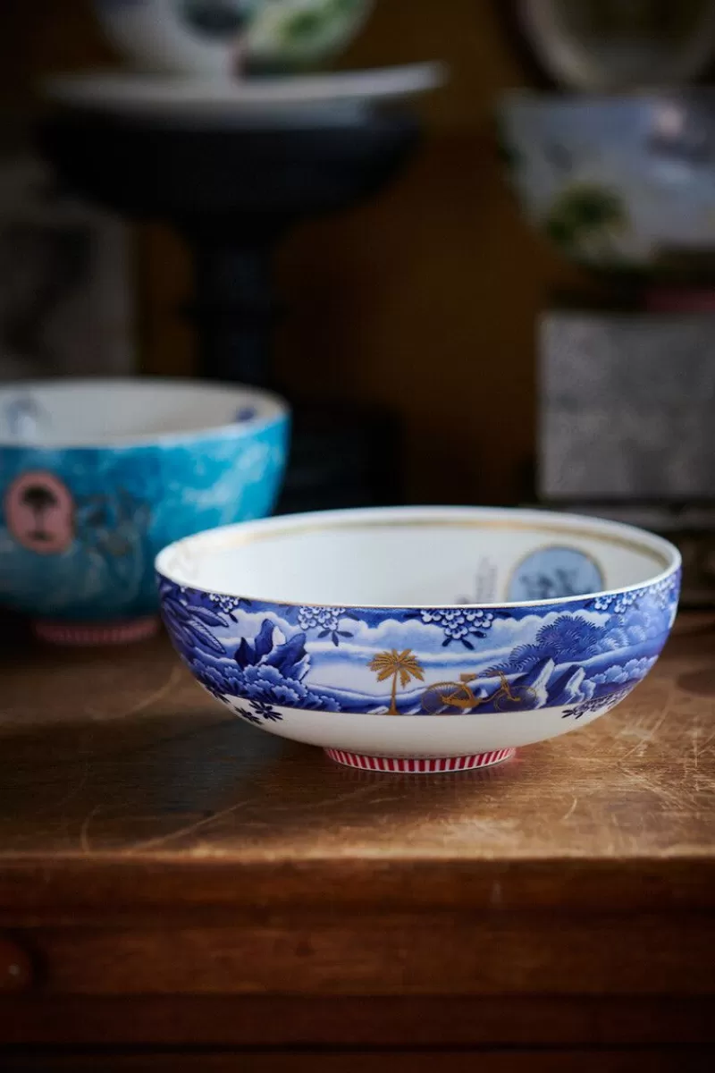 New Pip Studio Heritage Schale Grenze Blau 20 Cm