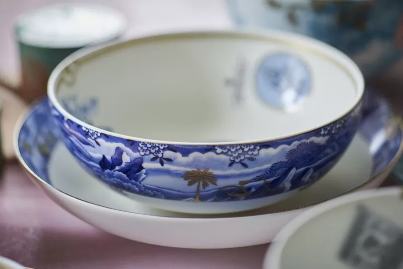 New Pip Studio Heritage Schale Grenze Blau 20 Cm