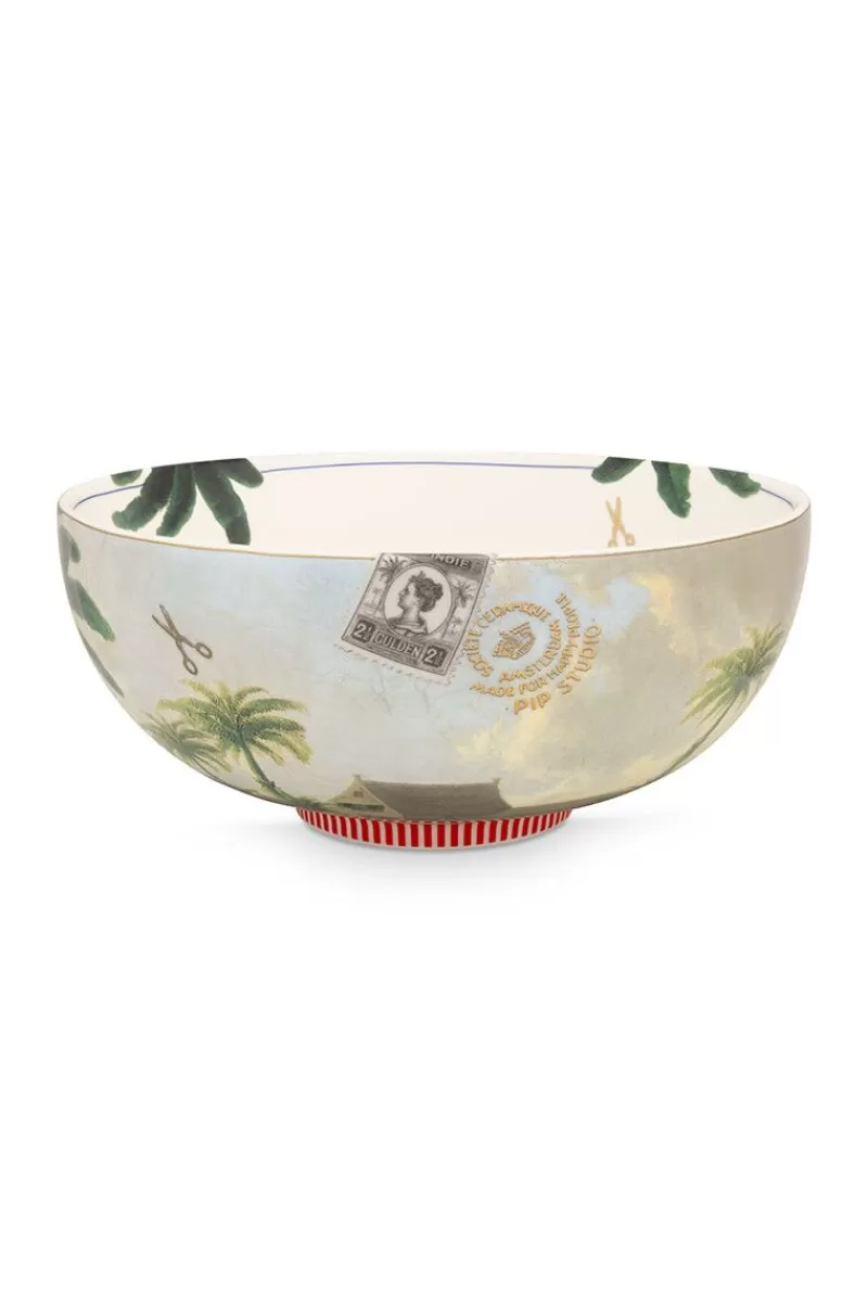 Online Pip Studio Heritage Schale Palme Grun 23 Cm