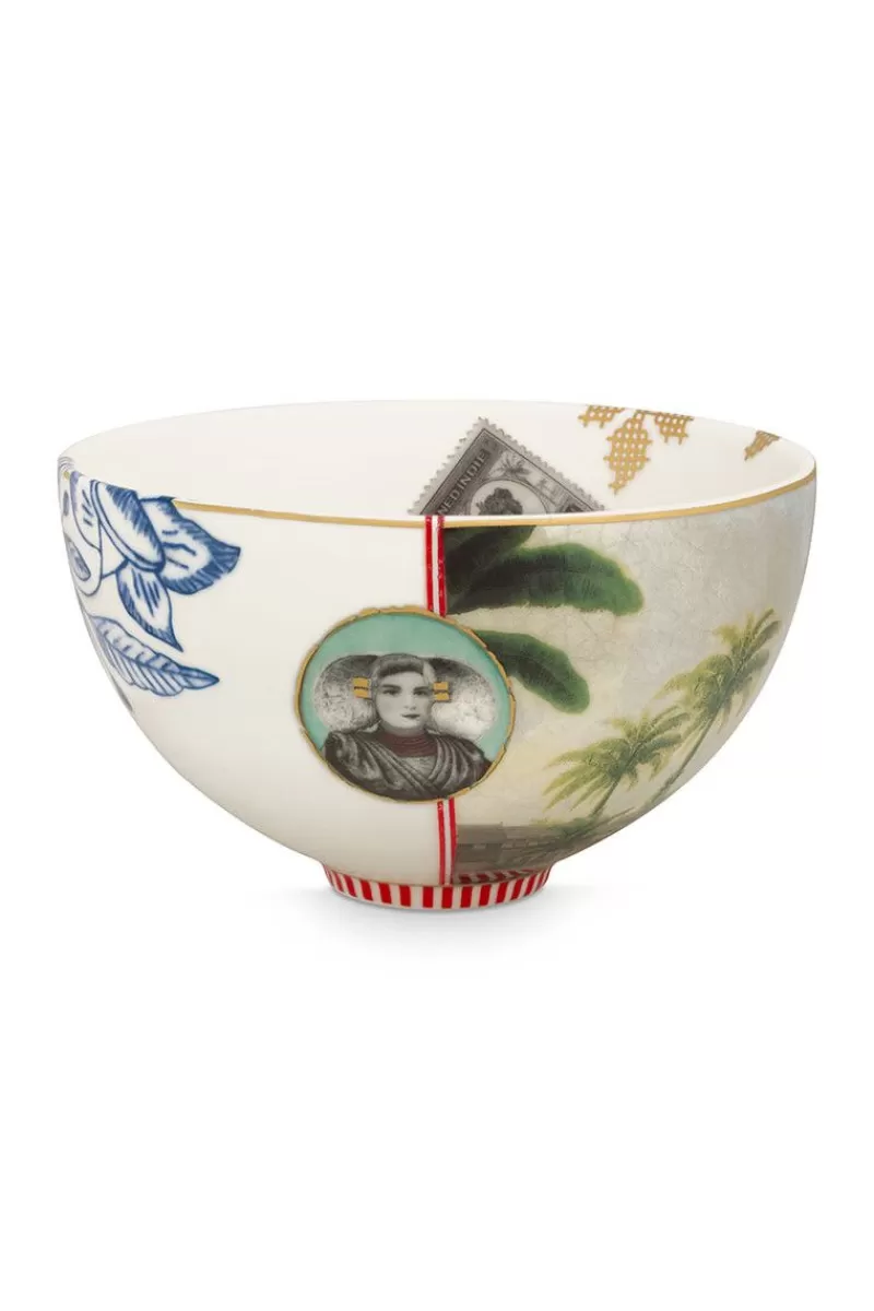 Clearance Pip Studio Heritage Schale Palme Weis 15 Cm