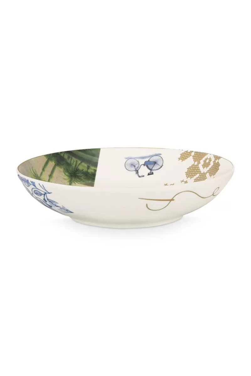 Clearance Pip Studio Heritage Suppenteller Palme Weis 18 Cm