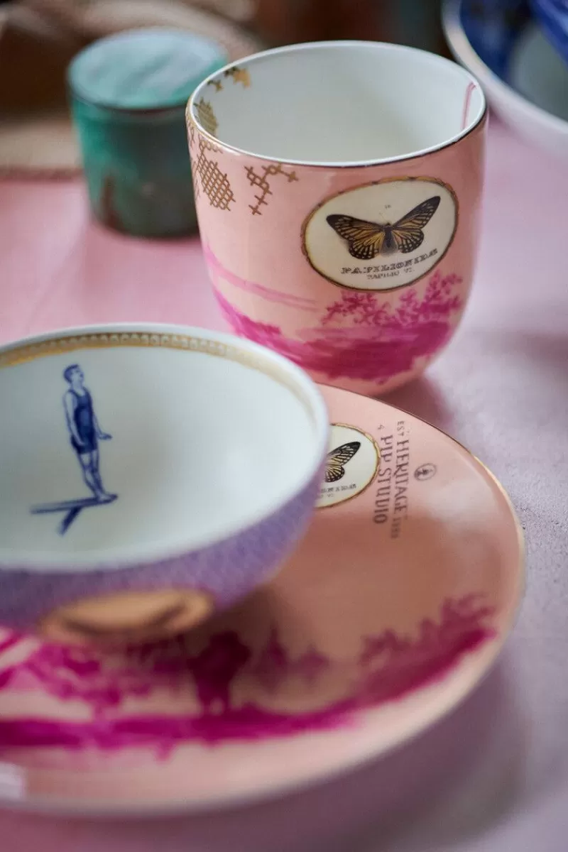 Hot Pip Studio Heritage Tasse Large Bemalt Rosa