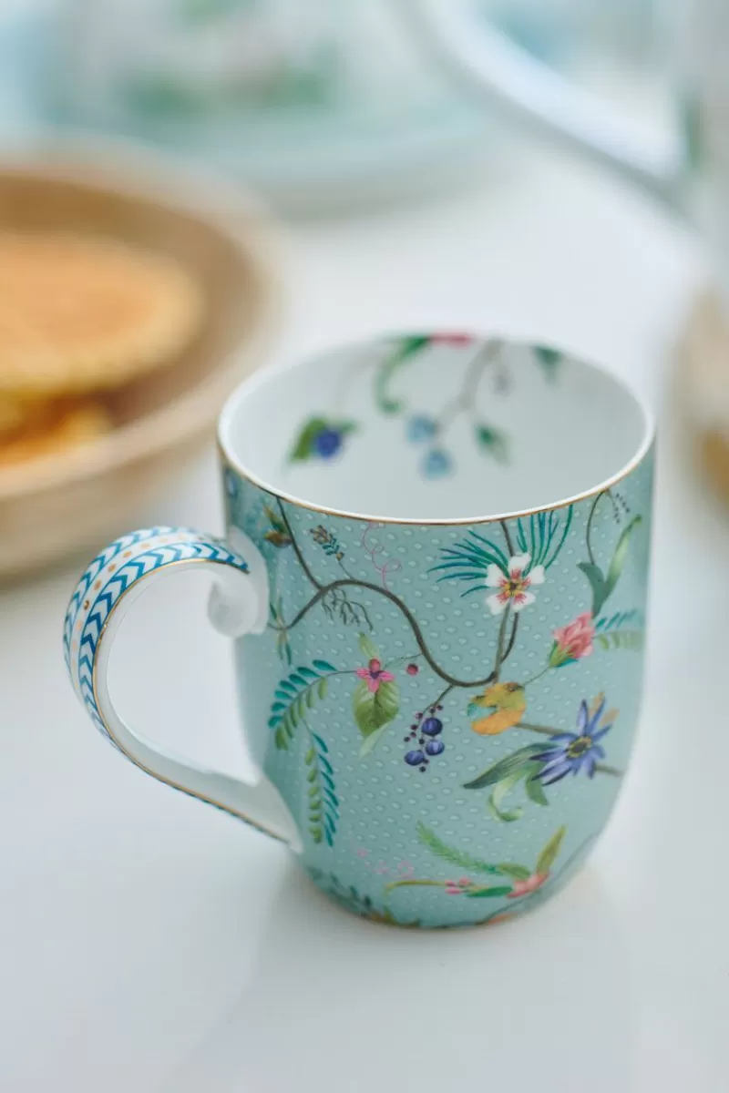 Discount Pip Studio Jolie Set/2 Tasse Klein Flowers Blau