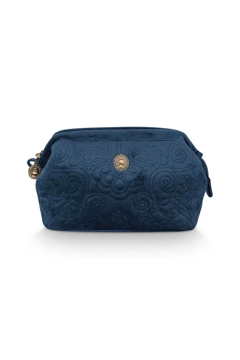 Clearance Pip Studio Kosmetiktasche Klein Samt Quiltey Days Blau