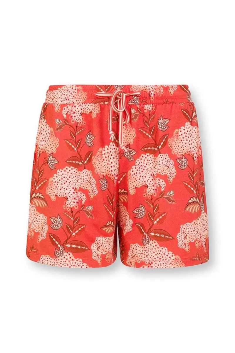 Clearance Pip Studio Kurze Hose Flora Firenze Koralle Rot