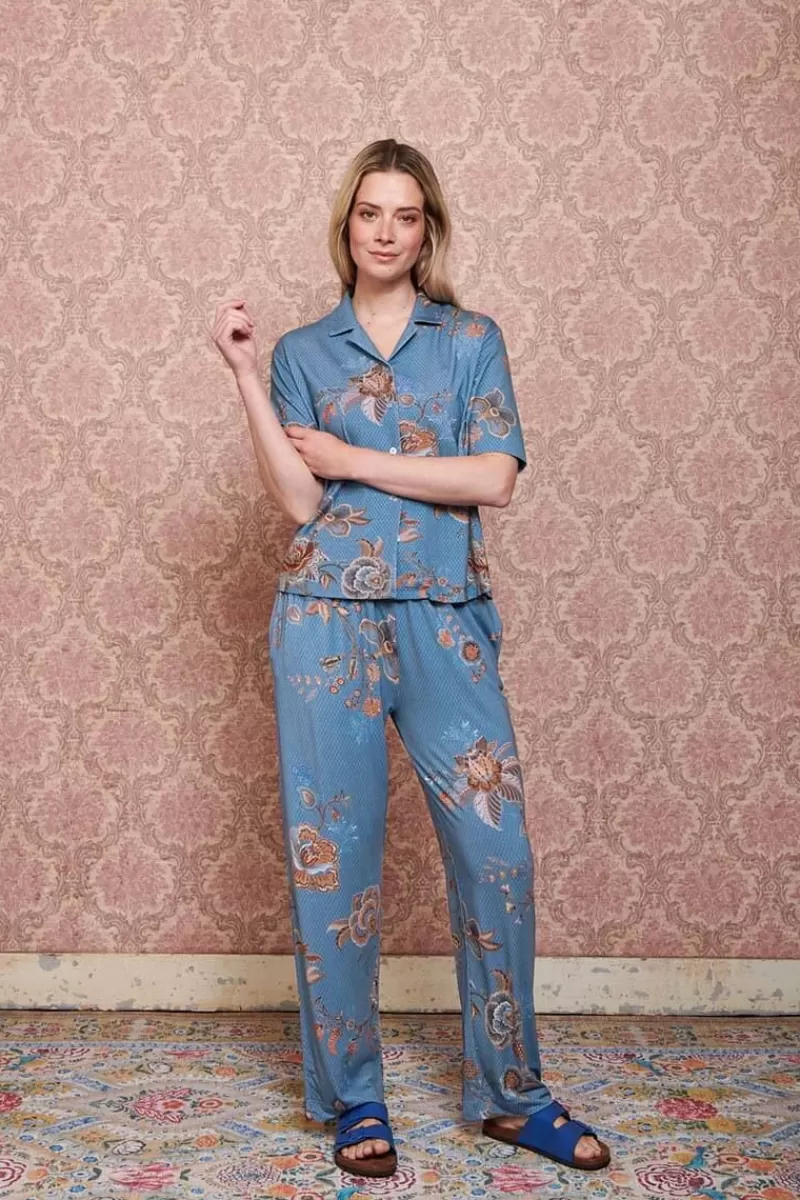 Discount Pip Studio Lange Hose Cece Fiore Blau