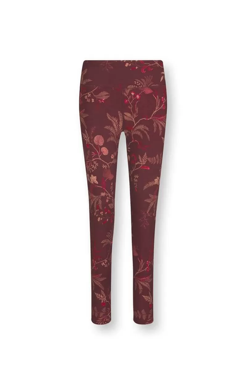 Hot Pip Studio Lange Sportleggings Isola Dunkel Rot