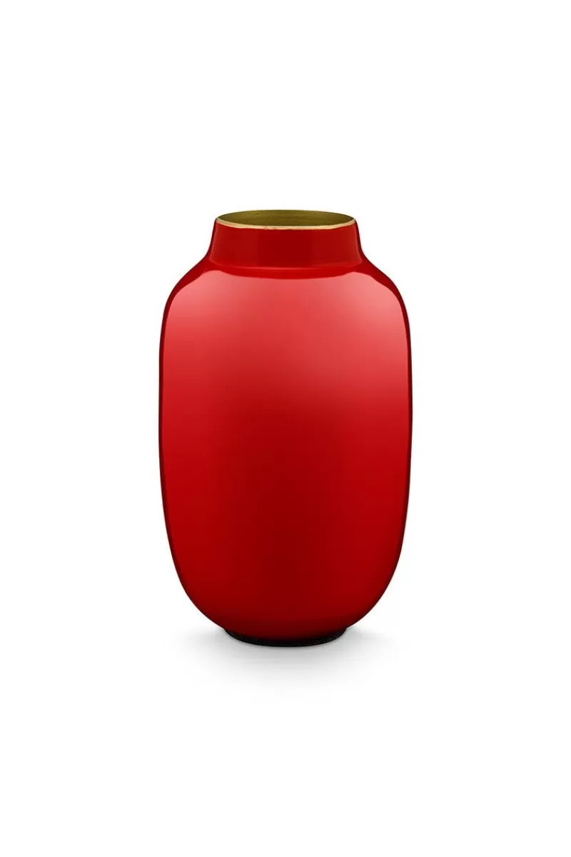 Sale Pip Studio Ovale Mini Vase Rot 14 Cm