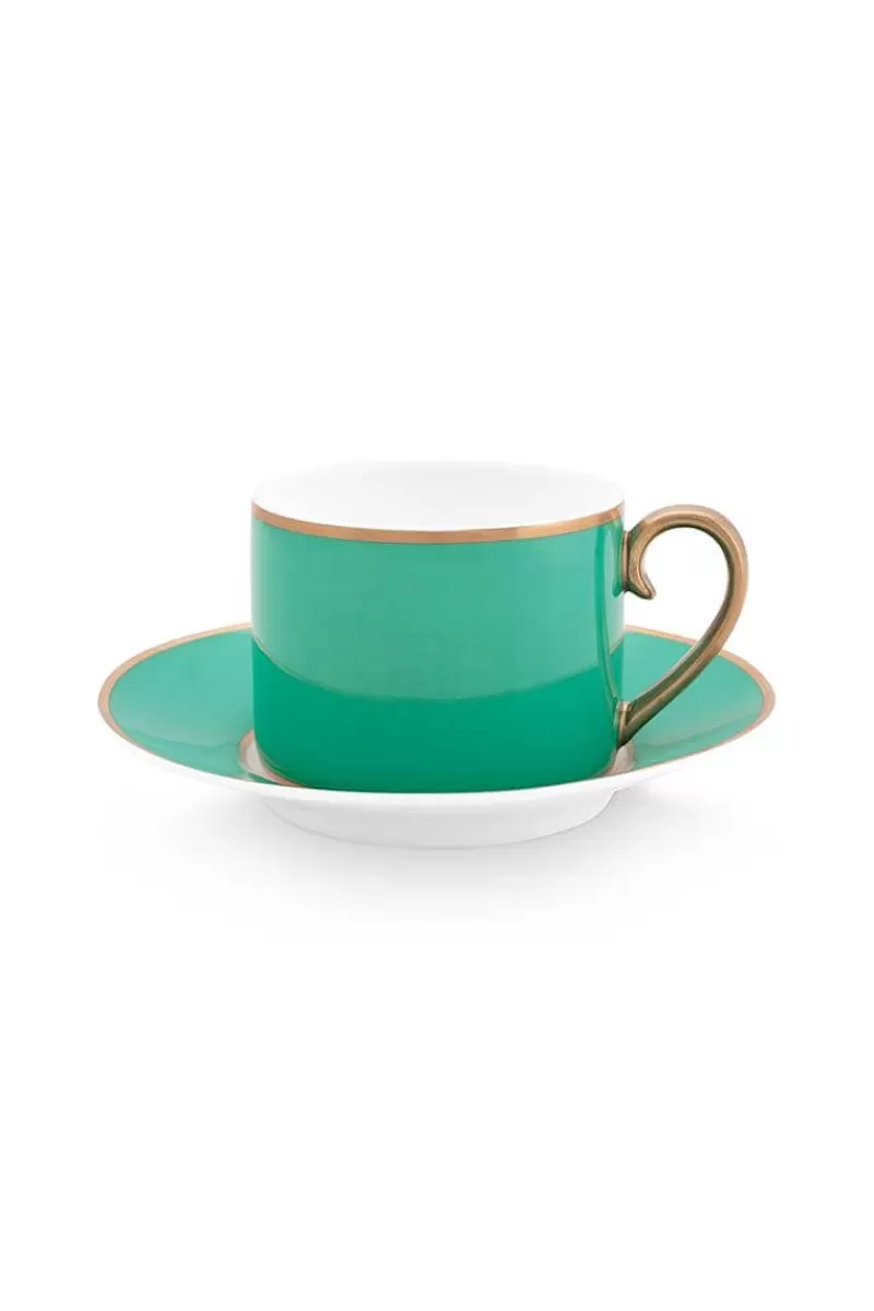 Flash Sale Pip Studio Pip Chique Cappuccino Tasse & Untertasse Grun