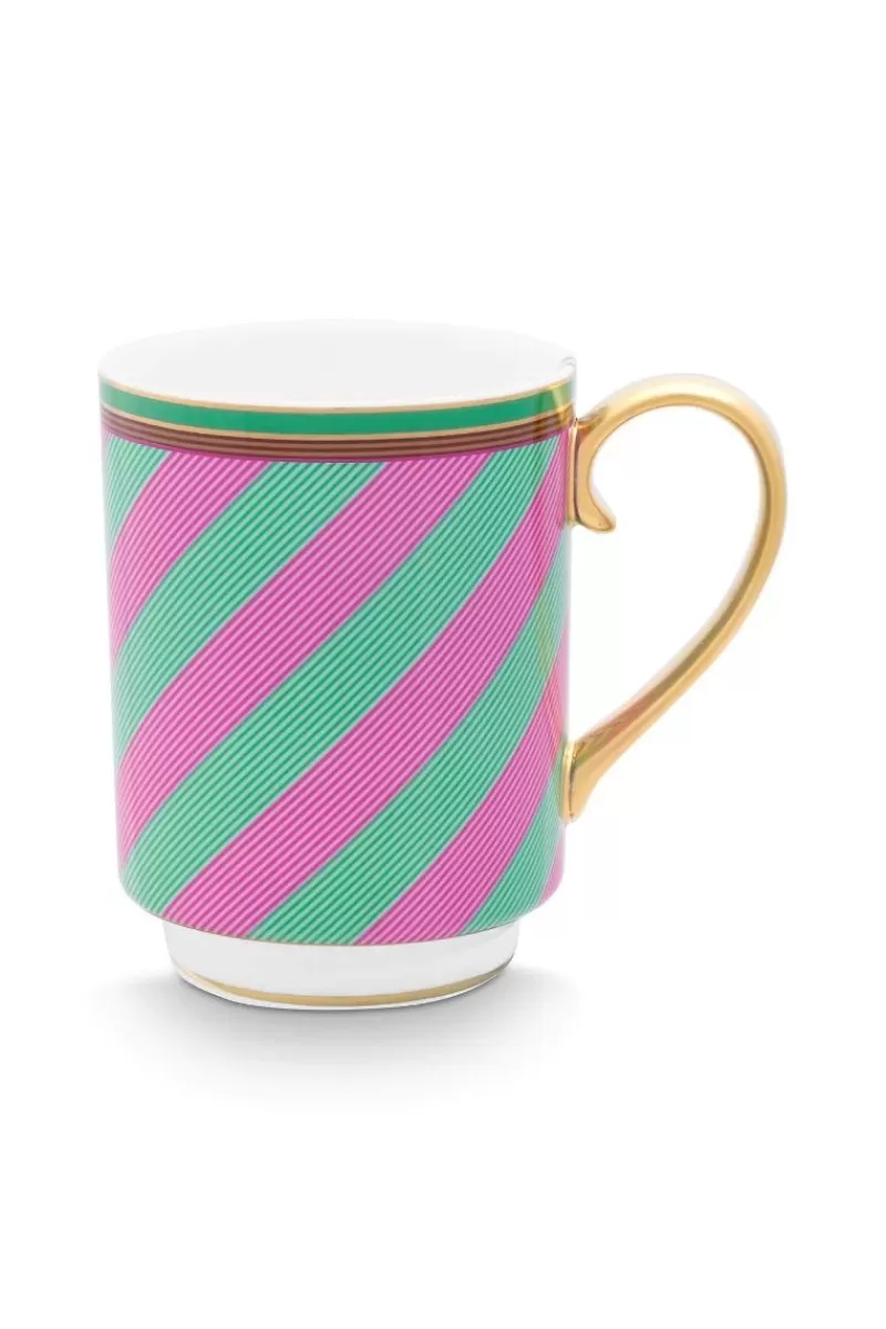 Flash Sale Pip Studio Pip Chique Stripes Tasse Gross Rosa/Grun 350Ml