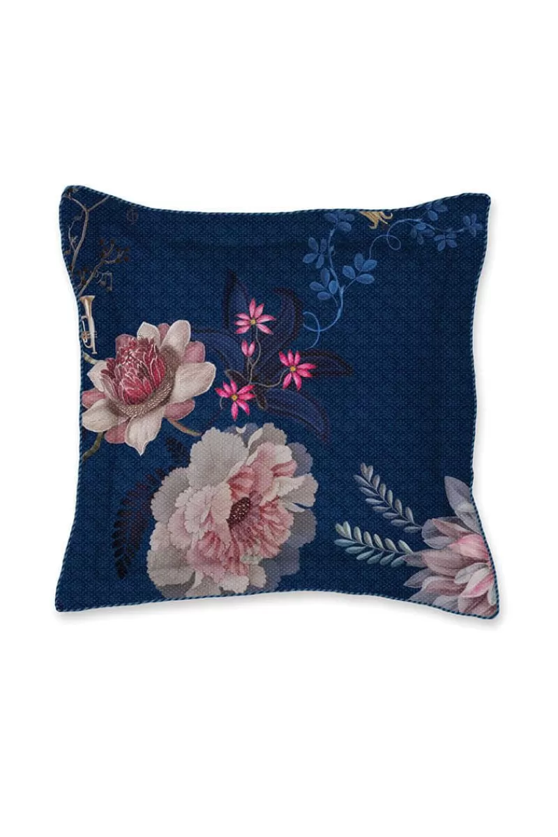 Discount Pip Studio Quadratisches Zierkissen Tokyo Bouquet Dunkel Blau