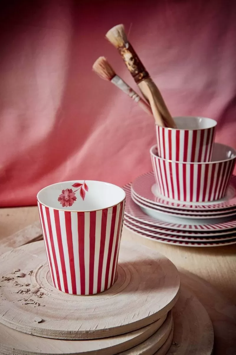 Best Pip Studio Royal Stripes Tasse Dunkel Rosa