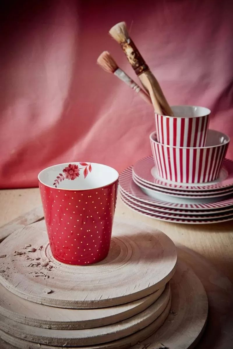 Best Sale Pip Studio Royal Stripes Tasse Punkte Dunkel Rosa