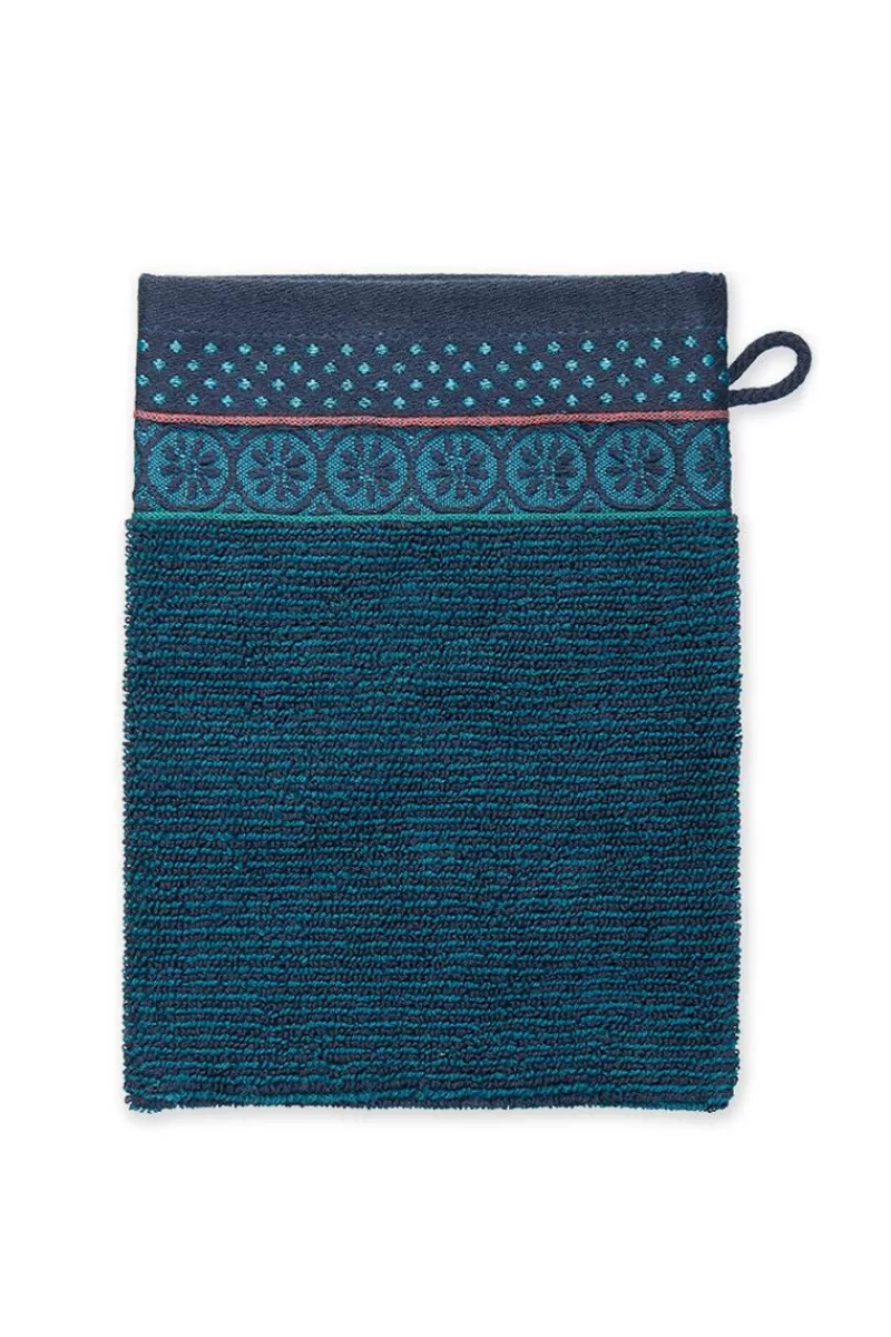 Best Pip Studio Waschlappen Set/3 Soft Zellige Dunkel 16X22 Cm Blau