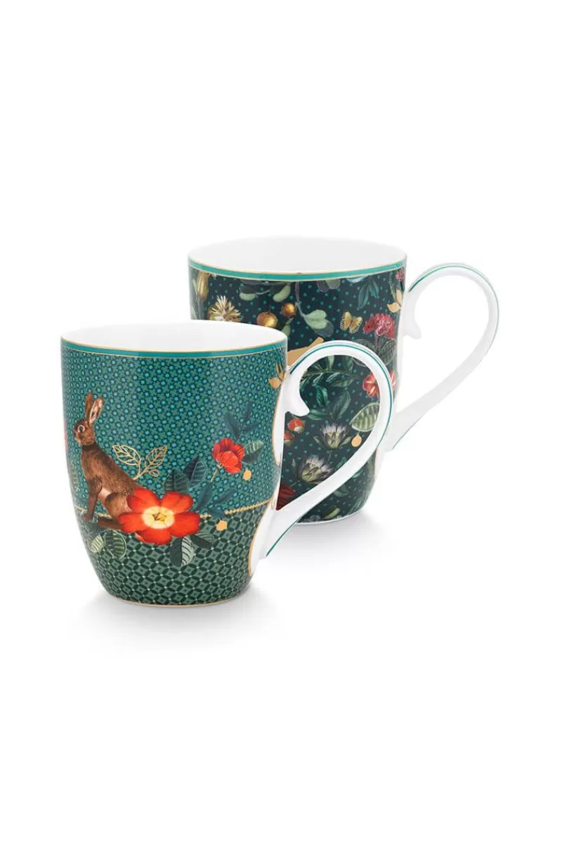 New Pip Studio Winter Wonderland Set/2 Tasse Xl Grun